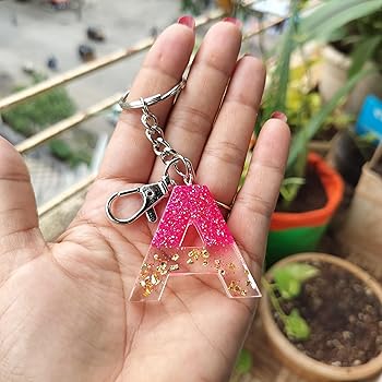 Resin keychain